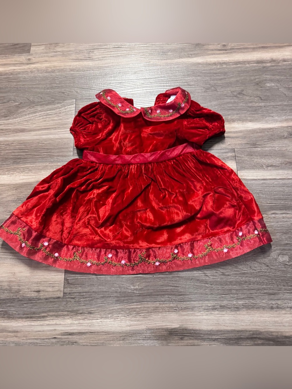 Red Velvet Girls' Holiday Dress